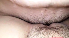 Sucking and licking engorged cunt then fucking it closeup