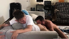 Gay sex real players videos Being a dad can be hard.
