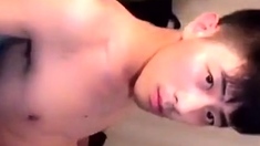 Chinese Twink Masturbates on Cam