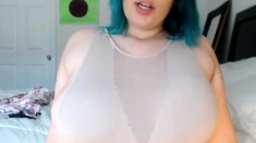 Big Old Jugs Bbw Neon Haird Make It Bounce Two