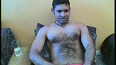 Billy watches his buddy jerk off while doing the same, then eats his cock