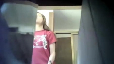 Candid Camera: Girl Shaving In Bathroom