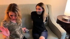 Pussy toying blonde fetish lesbians piss on each other