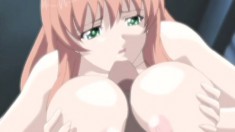 Breath-taking anime girl shows off huge tits and gets pounded