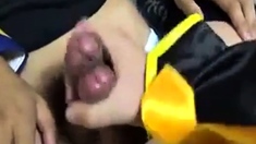 2 Japanese Traps Rubbing Cock